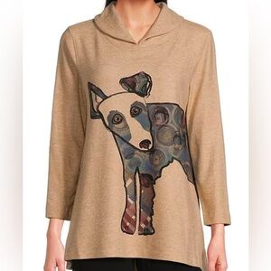 Ali Miles knit shawl collar 3/4 sleeve
Pet lovers